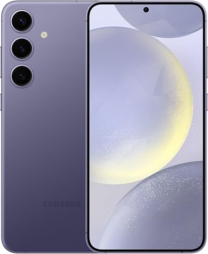 AI Enabled Samsung Galaxy S24+ 5G (Unlocked, CAD Version & Warranty) - Cobalt Violet 512GB, 120 Hz AMOLED Display, 50MP Camera, 8K Video, Nightography (Renewed)